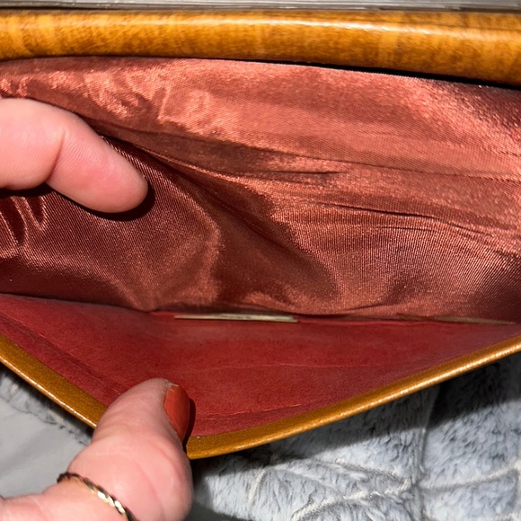 Bridle calfskin vintage double kisslock long wallet so rare nice 👍 - Picture 6 of 10